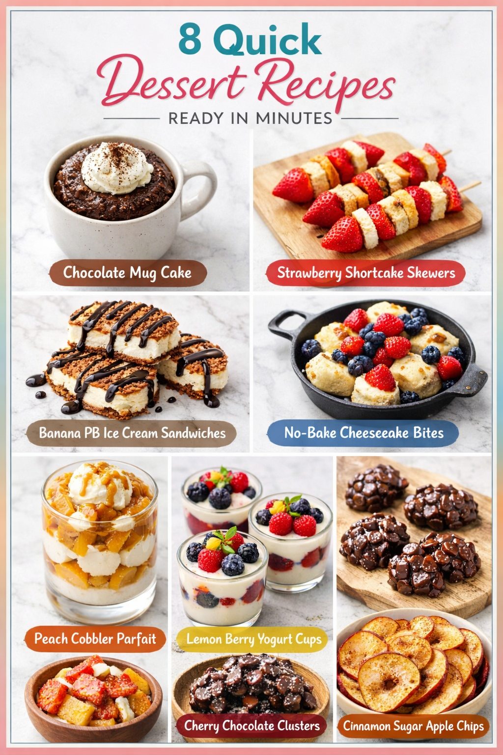 8 Quick Dessert Recipes Ready in Minutes