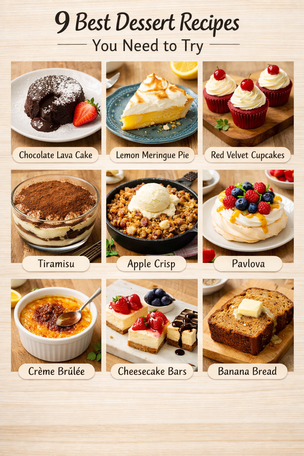 9 Best Dessert Recipes You Need to Try