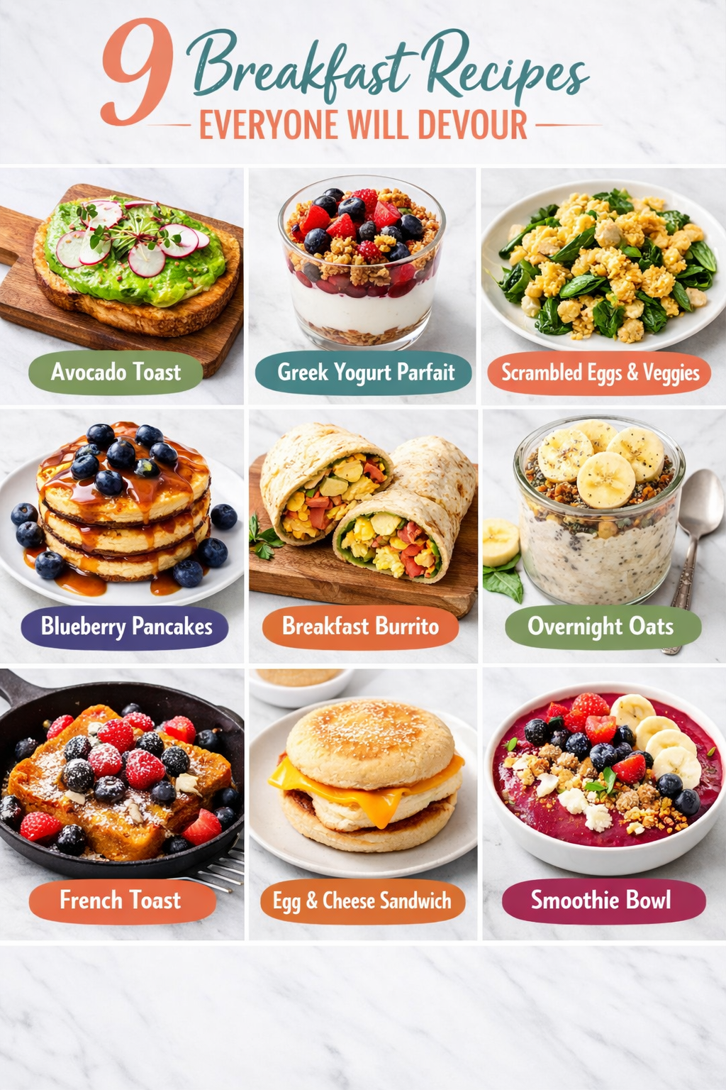 9 Breakfast Recipes Everyone Will Devour