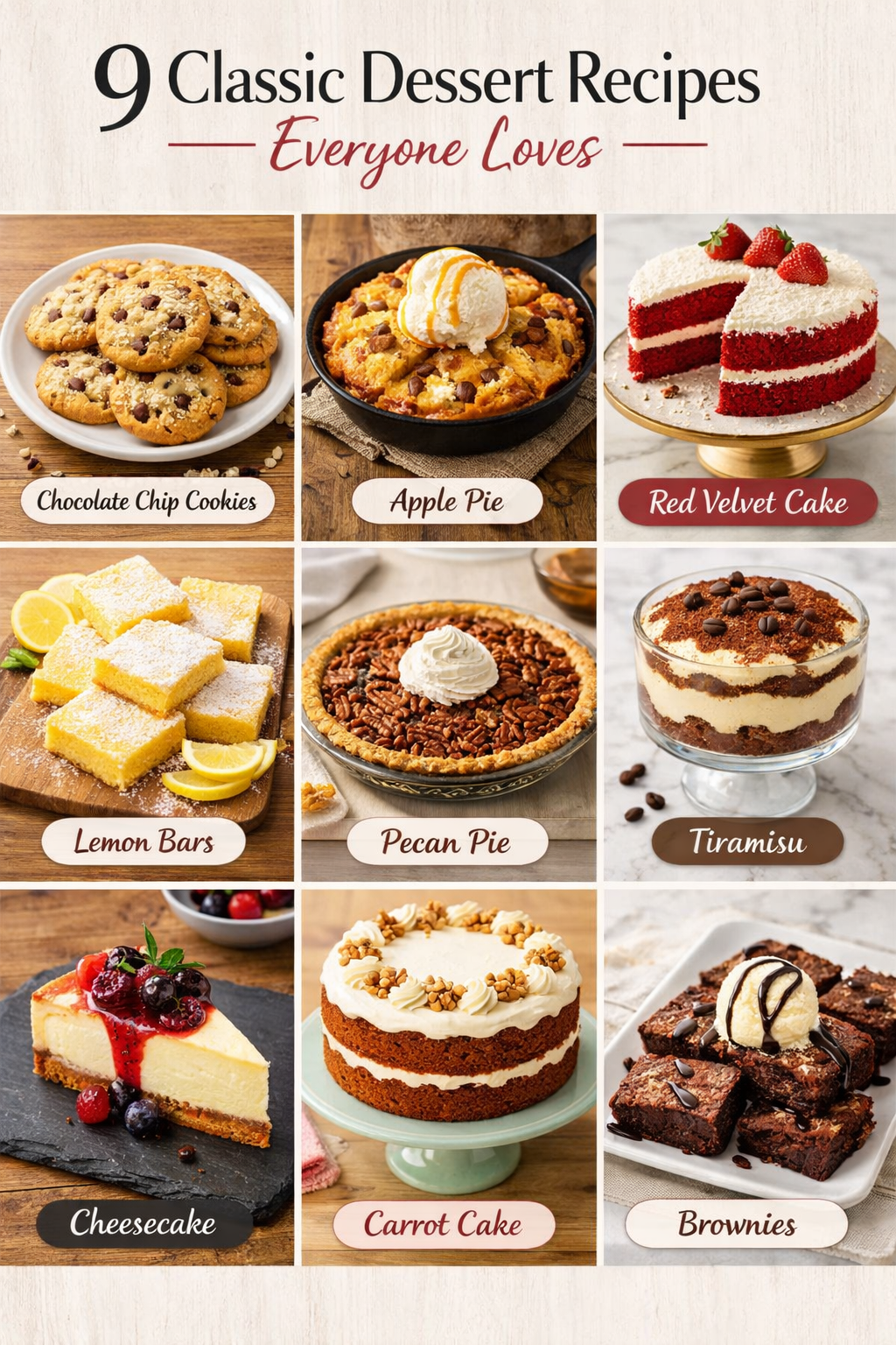 9 Classic Dessert Recipes Everyone Loves