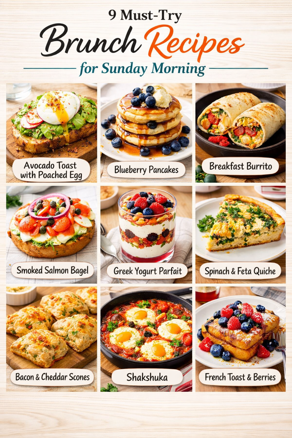 9 Must-Try Brunch Recipes for Sunday Morning