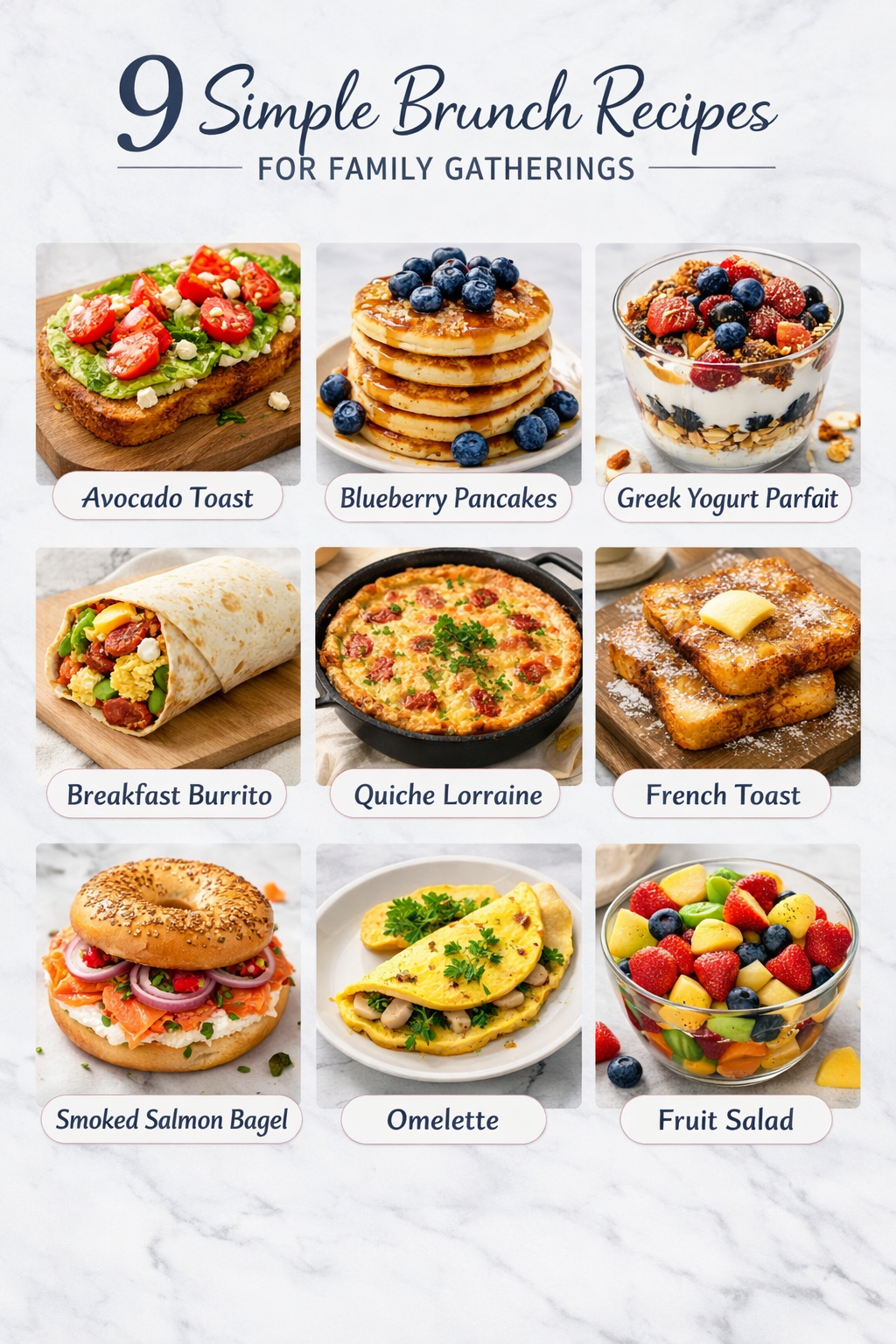 9 Simple Brunch Recipes for Family Gatherings